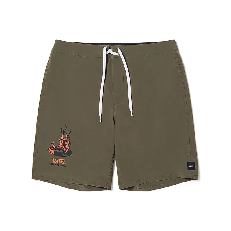 Vans OKEH FIRE RECORD Casual Shorts Unisex Army Green-0