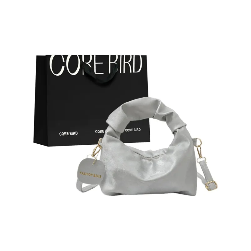 CORE BIRD PU One Shoulder Handbags Women's Pink/White/Silver/Black-7