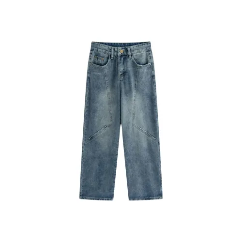 FORCEPULR Jeans Unisex Yellow Mud Blue