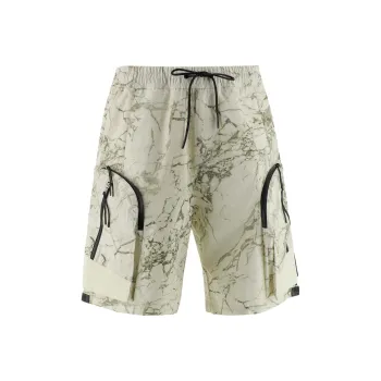 A COLD WALL* Marble Printed Drawstring Shorts