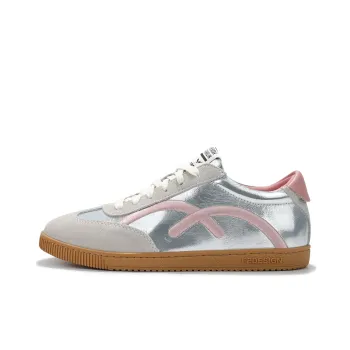 FERNANDA FRANKLIN Anti Slip Wear Resistant Low Top Skateboard Shoes Women's Gray Pink