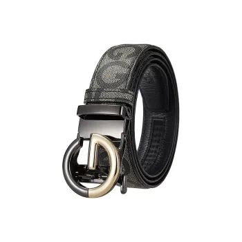 Lanza Top Grain Cow Leather Belts Men's Width 3.5CM