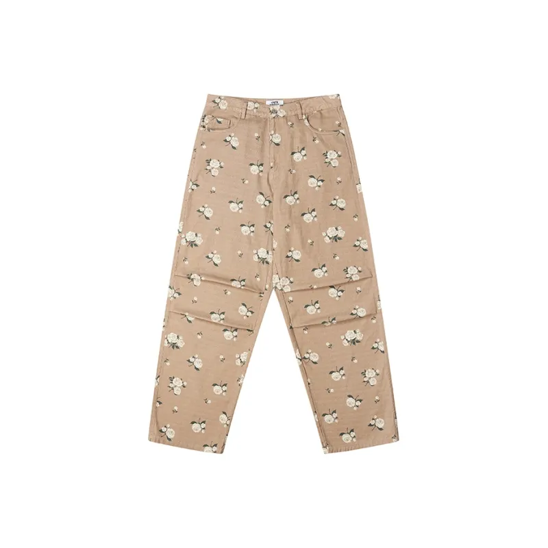 EMPTY REFERENCE Casual Pants Unisex Coffee-0
