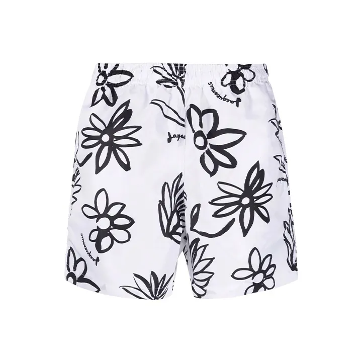 Jacquemus Le Maillot Peinture Flower Sketch Swim Shorts-0