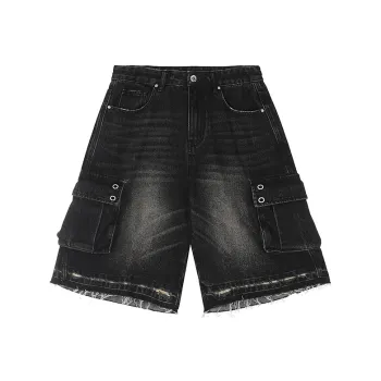 A Chock Denim Shorts Unisex