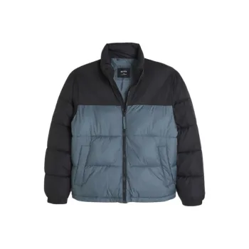 Hollister Puffer Jacket Men's Blue Gray
