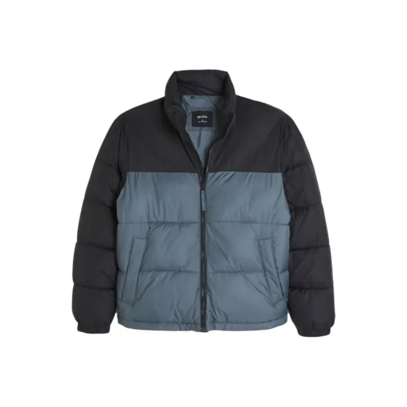Hollister Puffer Jacket Men's Blue Gray-0