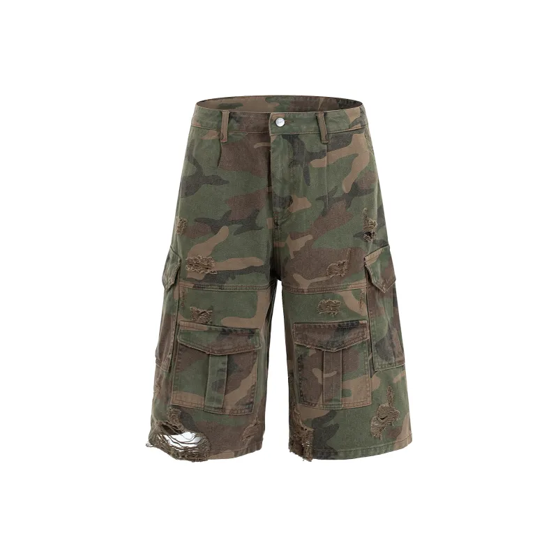 Gangurru Cargo Shorts Unisex Camouflage-0