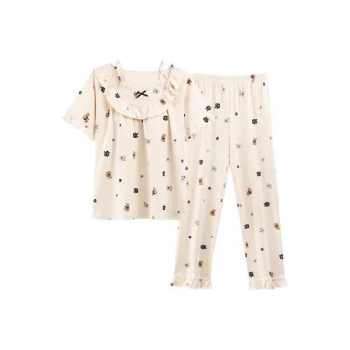 FENTENGCARE Pajama Set Women's White
