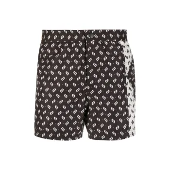 KENZO Swimming Shorts Men Black/White