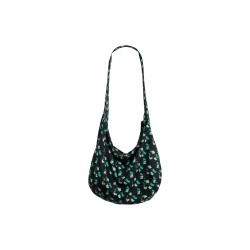LOST PATTERN Cotton Shoulder Bag Women's Black/Pink