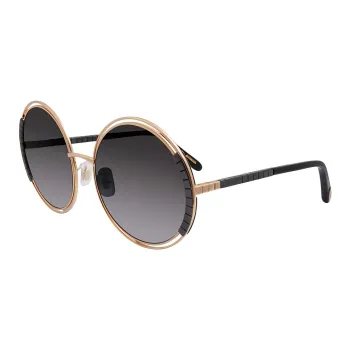 CHOPARD Metal Round Sunglasses Women's Gold
