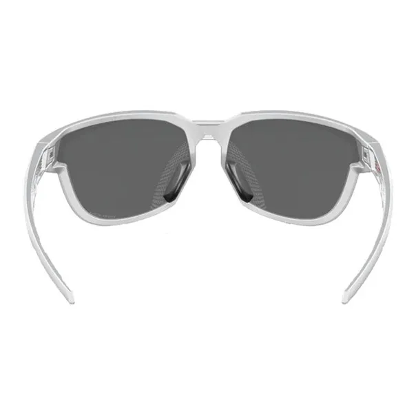 Oakley TR/Memory Plastic Irregular Shape Sunglasses Unisex Silver Frame-2