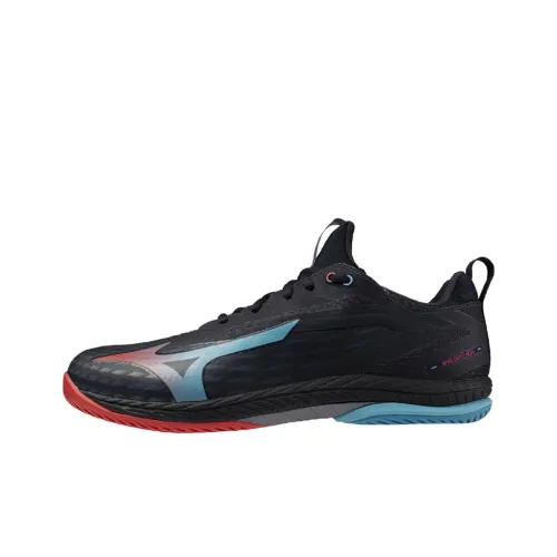 Mizuno Anti Slip Wear Resistant Low Top Training Shoes Unisex Black