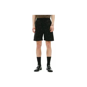 Balenciaga All Over Logo Bermuda Shorts