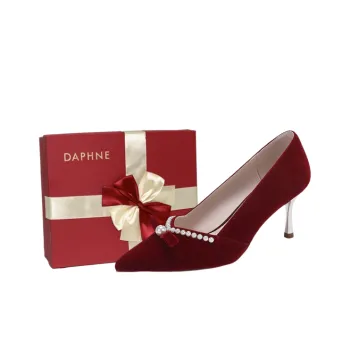 DAPHNE Slim Heel High Heels 5.5cm Women's Red