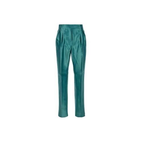 MaxMara Adige Pleat Detailed Satin Trousers