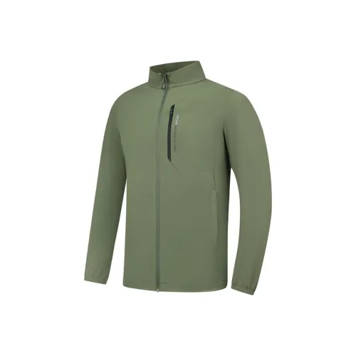 QIAODAN Trench Coat Men's Mountain Dove Green
