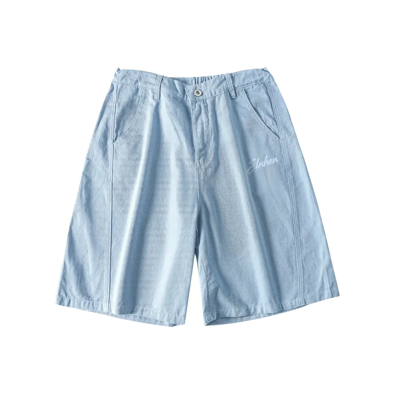 ELNHEN Denim Shorts Unisex Pink-12