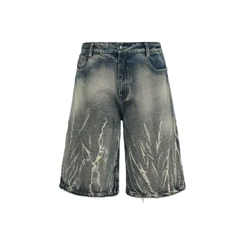 Antidote Worldwide Denim Shorts Unisex Blue