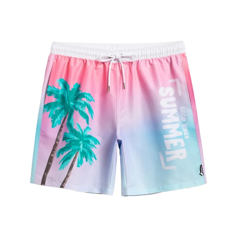 GAILANG Beach Shorts Men Pink-0