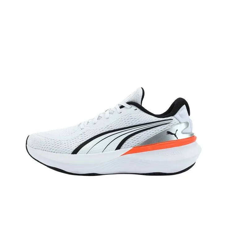PUMA Cushioning, Wear Resistant Low Top Casual Running Shoes Unisex White-0