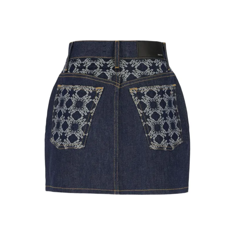 AMIRI Ma Quad Monogram print Skirt-1