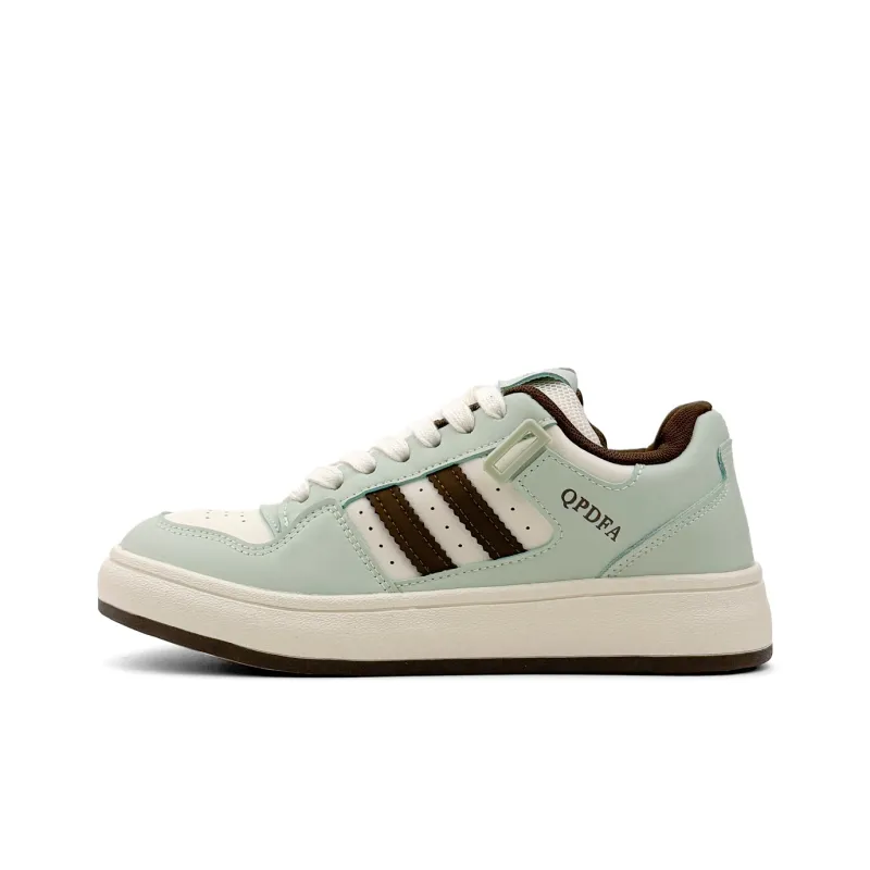 Mengsai Anti-Slip And Wear-Resistant Lightweight Low-Top Skateboard Shoes Men's Mint Chocolate-1