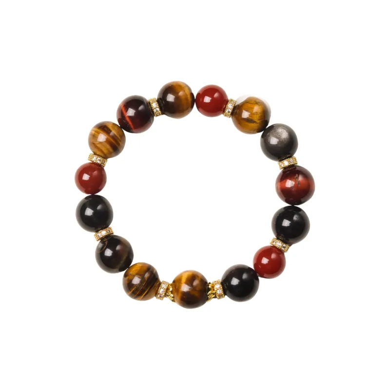 TIANTAISHAN Tiger's Eye Stone Bracelets Unisex-0