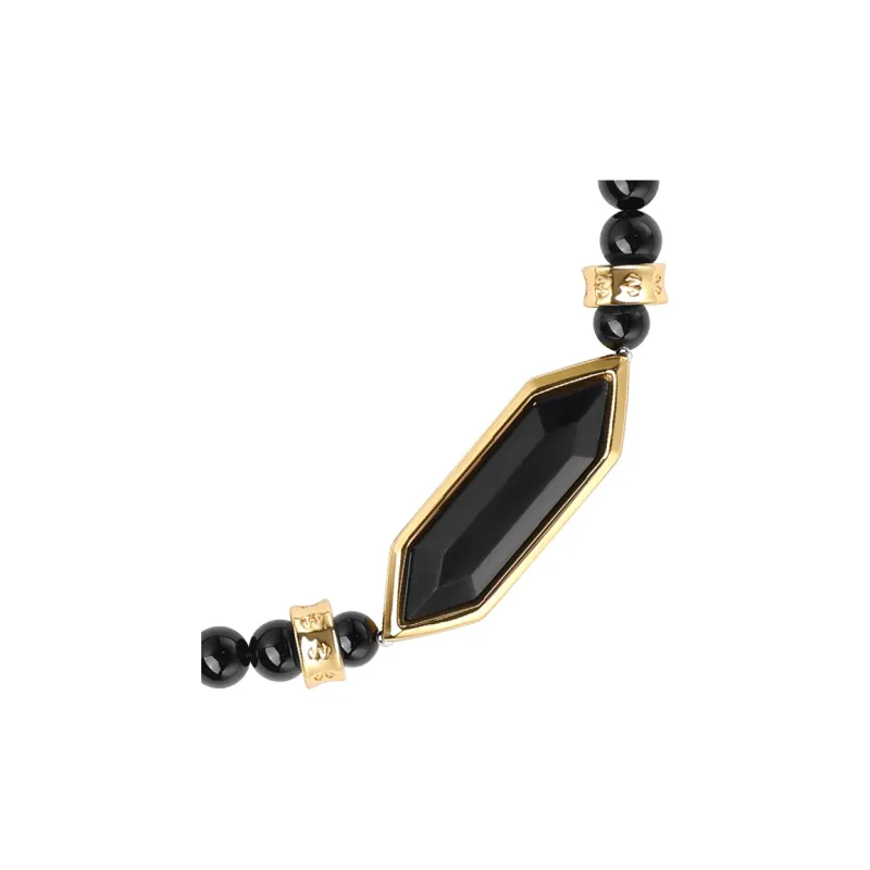 BABAMA Natural Obsidian Bracelets Unisex-3