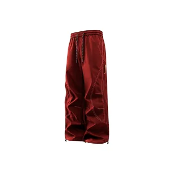 MIIOW Casual Pants Unisex Angora Red