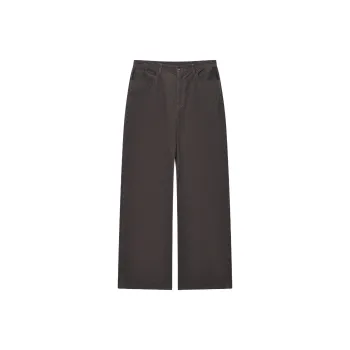 ROOLRREN Casual Pants Men's Washed Brown