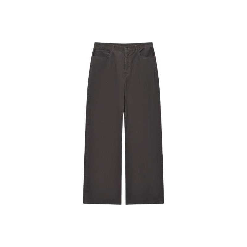 ROOLRREN Casual Pants Men's Washed Brown-0
