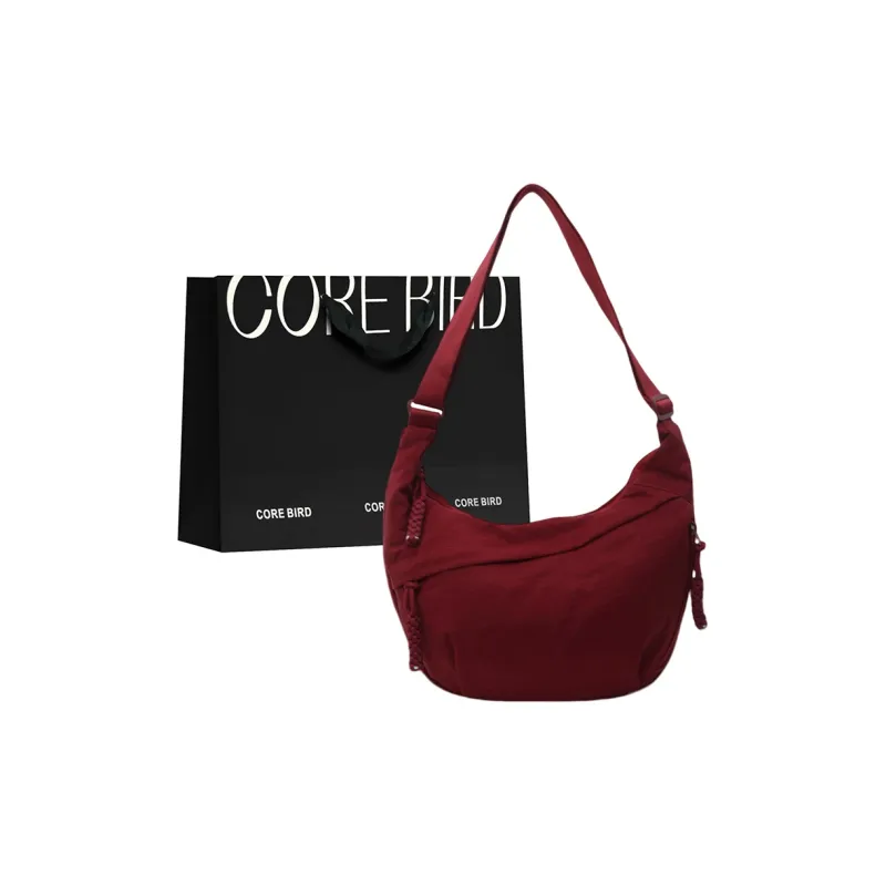 CORE BIRD Canvas Crossbody Bag Shoulder Bag Women's Black/Ecru-15