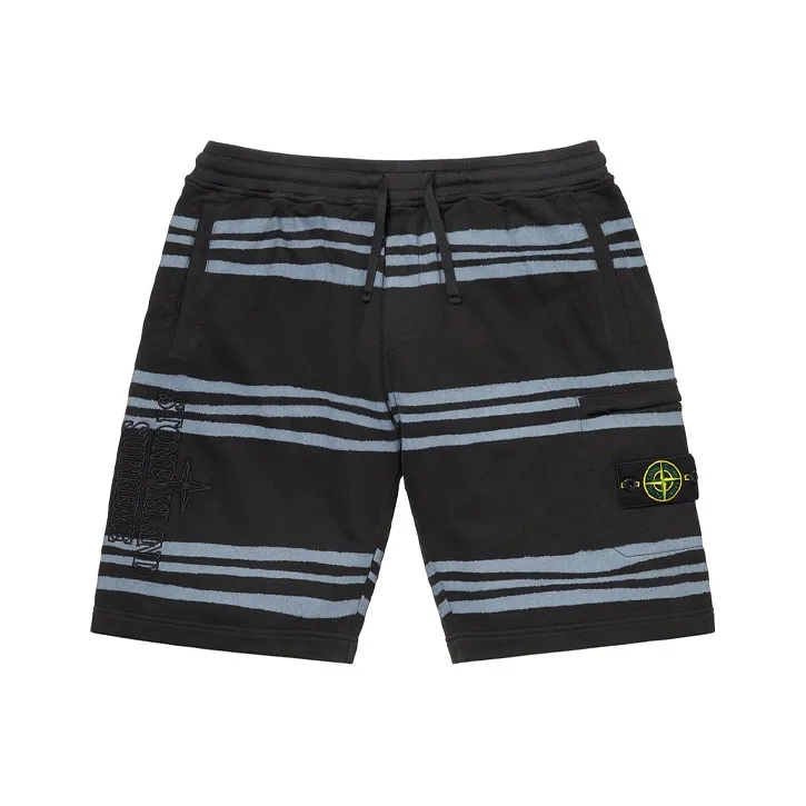 Supreme Stone Island Warp Stripe Sweatshort-2