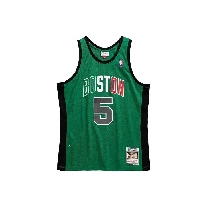 Mitchell & Ness Kevin Garnett Boston Celtics 2007 08 Italy Game Swingman Jersey-0