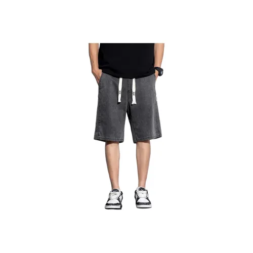 Tonlion Denim Shorts Men's Charcoal Gray