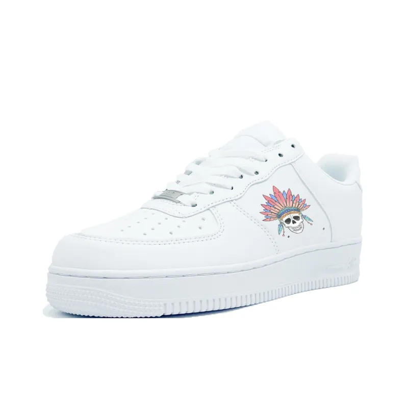 PAIN OR PLEASURE Preppy Style Minimalist Style Comfortable Versatile Skateboard Shoes Unisex White-1