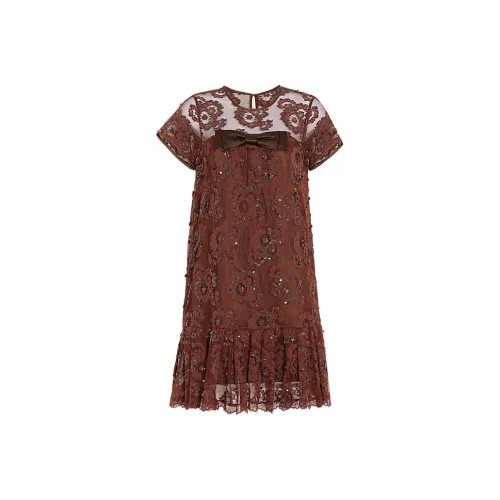 COACH Short Sleeved Dress Women's Red
