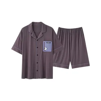 MADALLO Pajama Set Men's Dark Purple