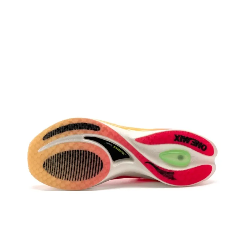 ONEMIX Light Nails Running Shoes Unisex Peach Pink Orange-4