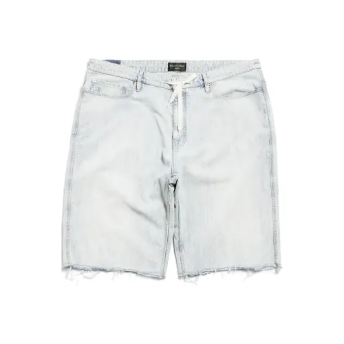 Balenciaga Drawstring Denim Shorts