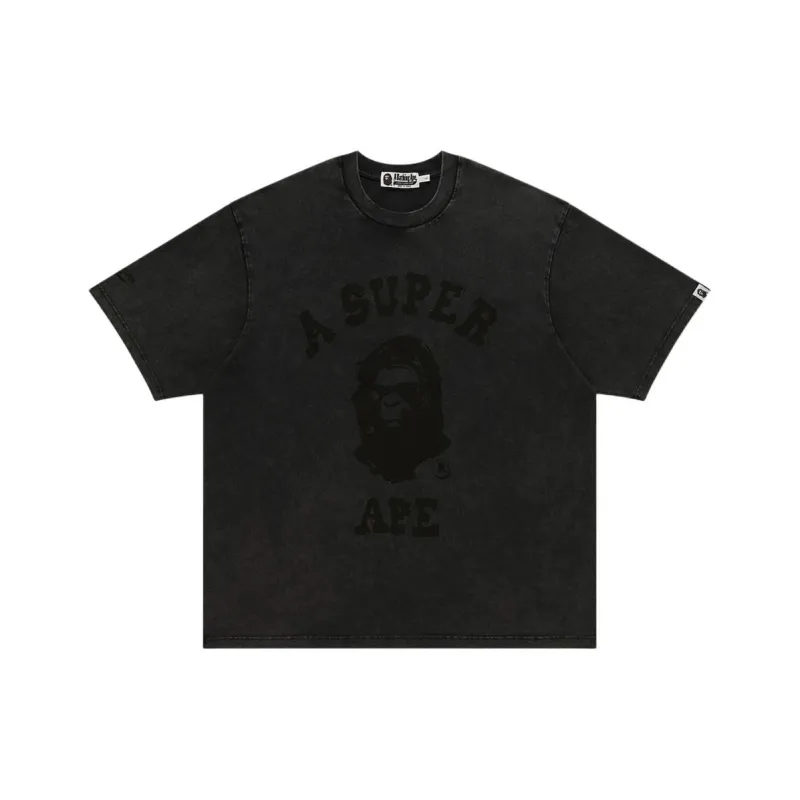 Bape X KidSuper Garment Dye College Logo Tee-0