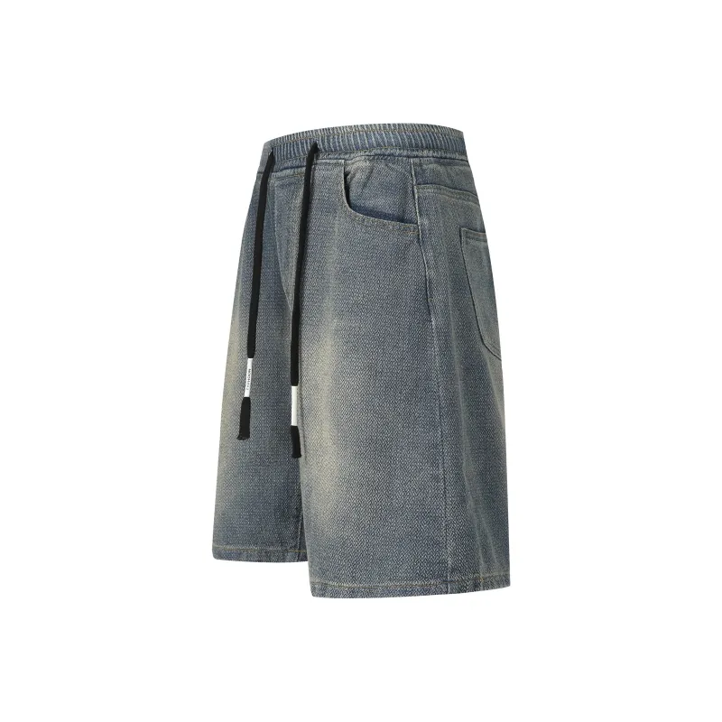 PUCCA Denim Shorts Unisex Vintage Blue-0