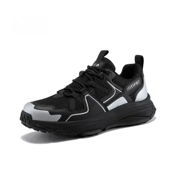 JEEP SPIRIT Cushioning, Slip Resistant, Abrasion Resistant, Lightweight Low Top Casual Shoes Men's Graphite Black