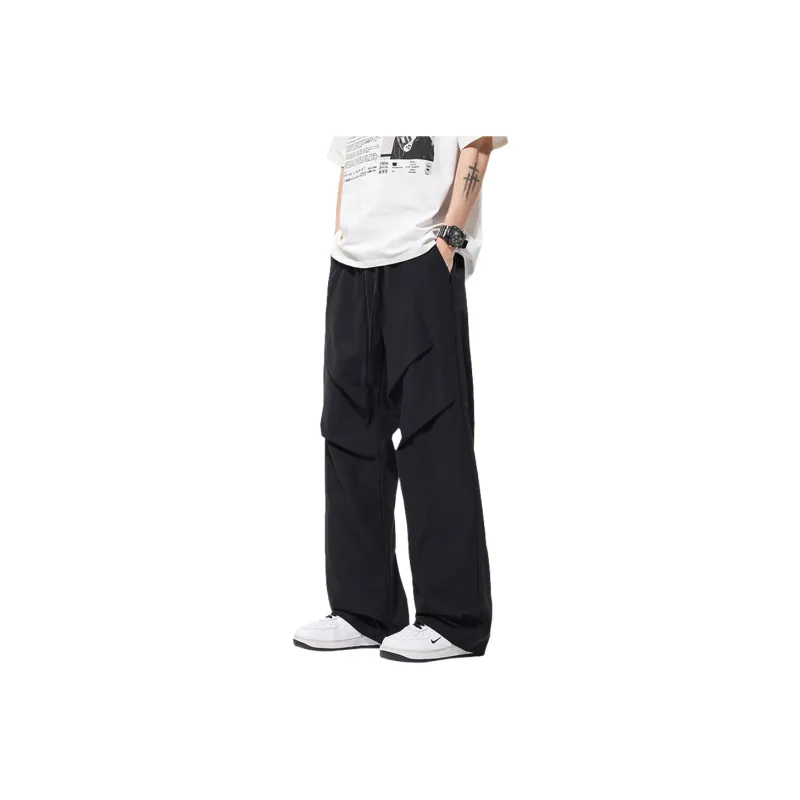 FASTFISH Casual Pants Unisex Black-0