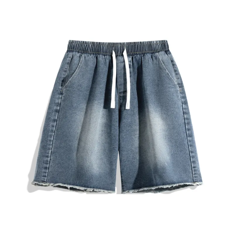 NOTFORMAD Denim Shorts Unisex Gray-14