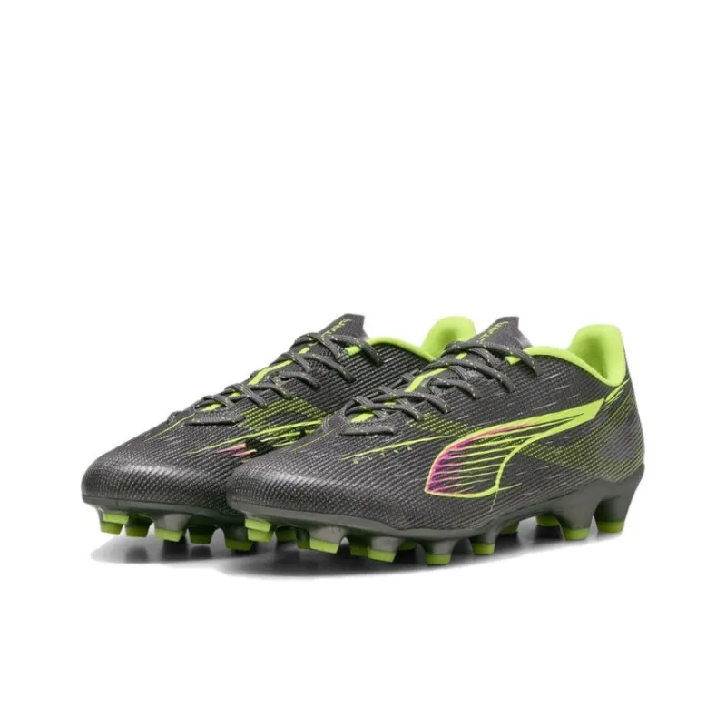PUMA Ultra 5 Pro Slip Resistant Soccer Shoes Unisex Silver Yellow-2