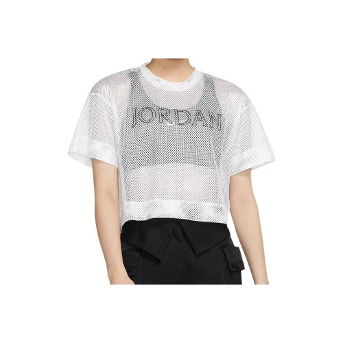JORDAN Crop Tops Women's White