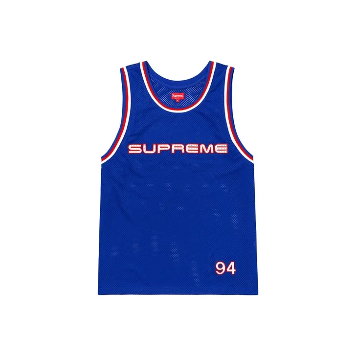 Supreme Rhinestone Basketball Jersey-0